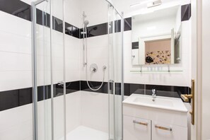 Shower, hair dryer