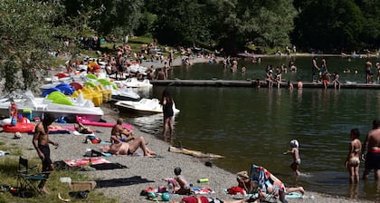AU CLAIR MATIN, La Mure, lakes, mountains, with pay station, car