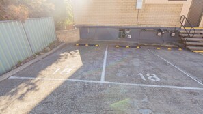 Secure parking available for guests.