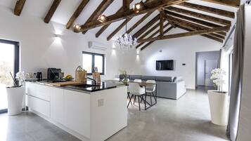 Villa, 3 Bedrooms, Private Pool, Sea View | Living room