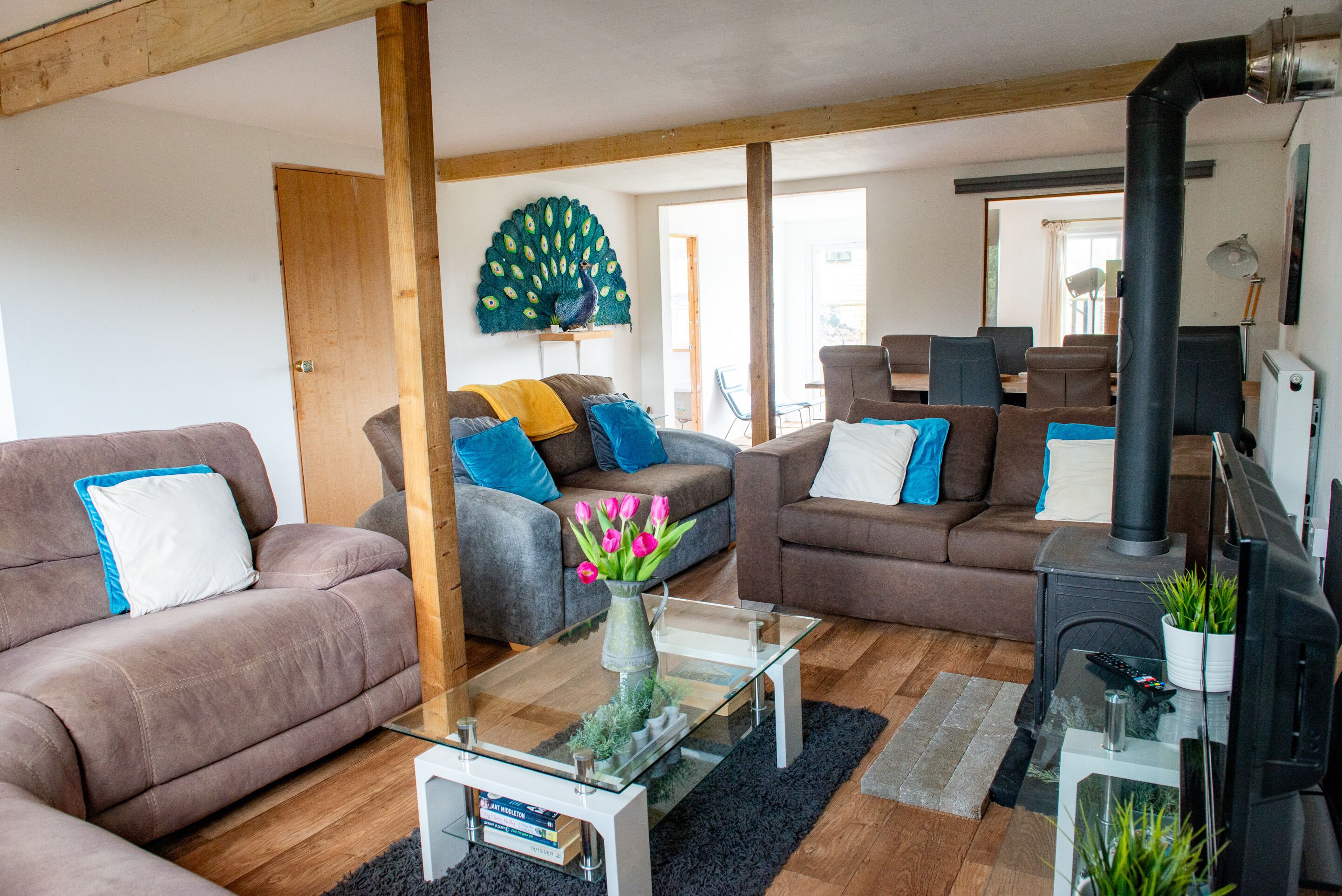 Familielejlighed - privat badeværelse - udsigt til gårdsplads (Private garden) | Lounge