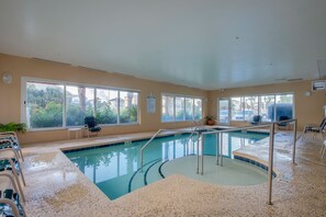 Indoor pool, outdoor pool