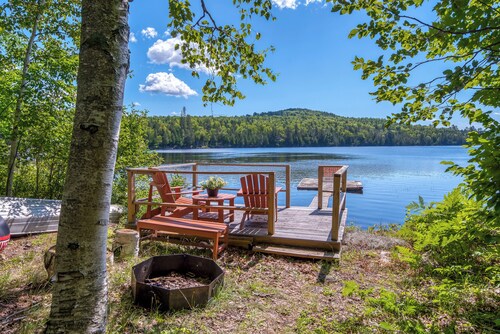 Brooklake - Custom built home on Dodge Pond, with 250' on Dodge Pond Stream too