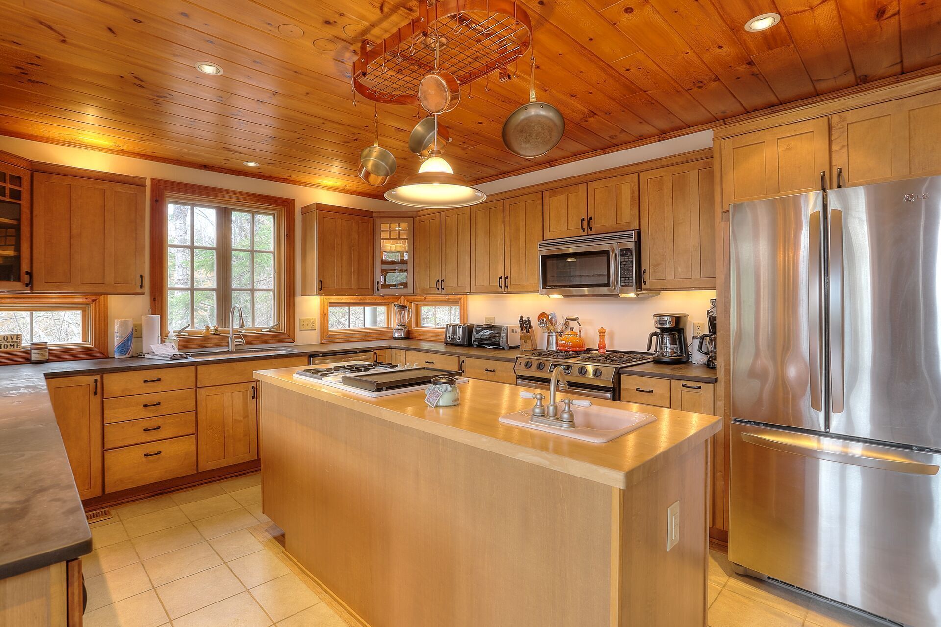 Brooklake - Custom built home on Dodge Pond, with 250' on Dodge Pond Stream too