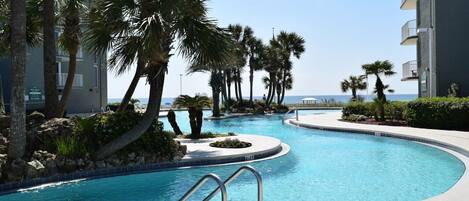 Una piscina riscaldata
