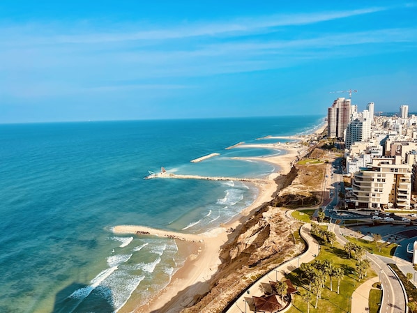 Family Triple Room, Sea View | View from room - C Tower Apartments (Netanya)