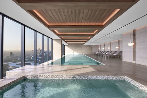 Indoor pool, outdoor pool, open 6:00 AM to 9:00 PM, pool loungers