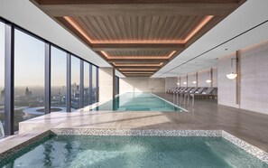 Indoor pool, outdoor pool, open 6:00 AM to 9:00 PM, pool loungers - The Langham, Jakarta (Jakarta)