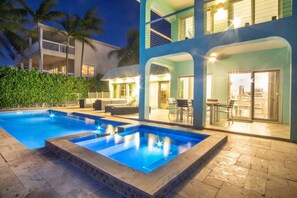A heated pool