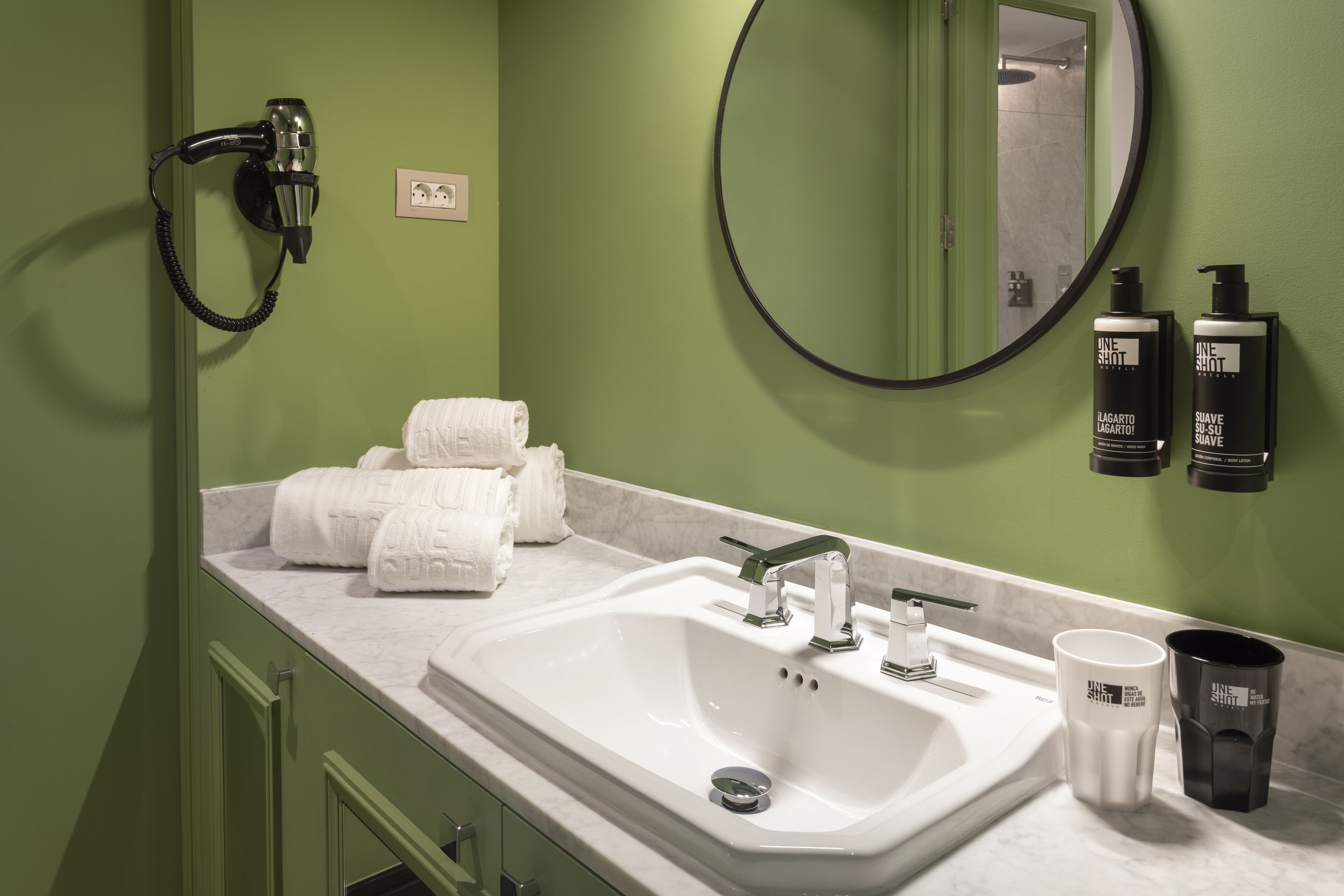 premium room | bathroom | shower, rainfall showerhead, hair dryer, towels