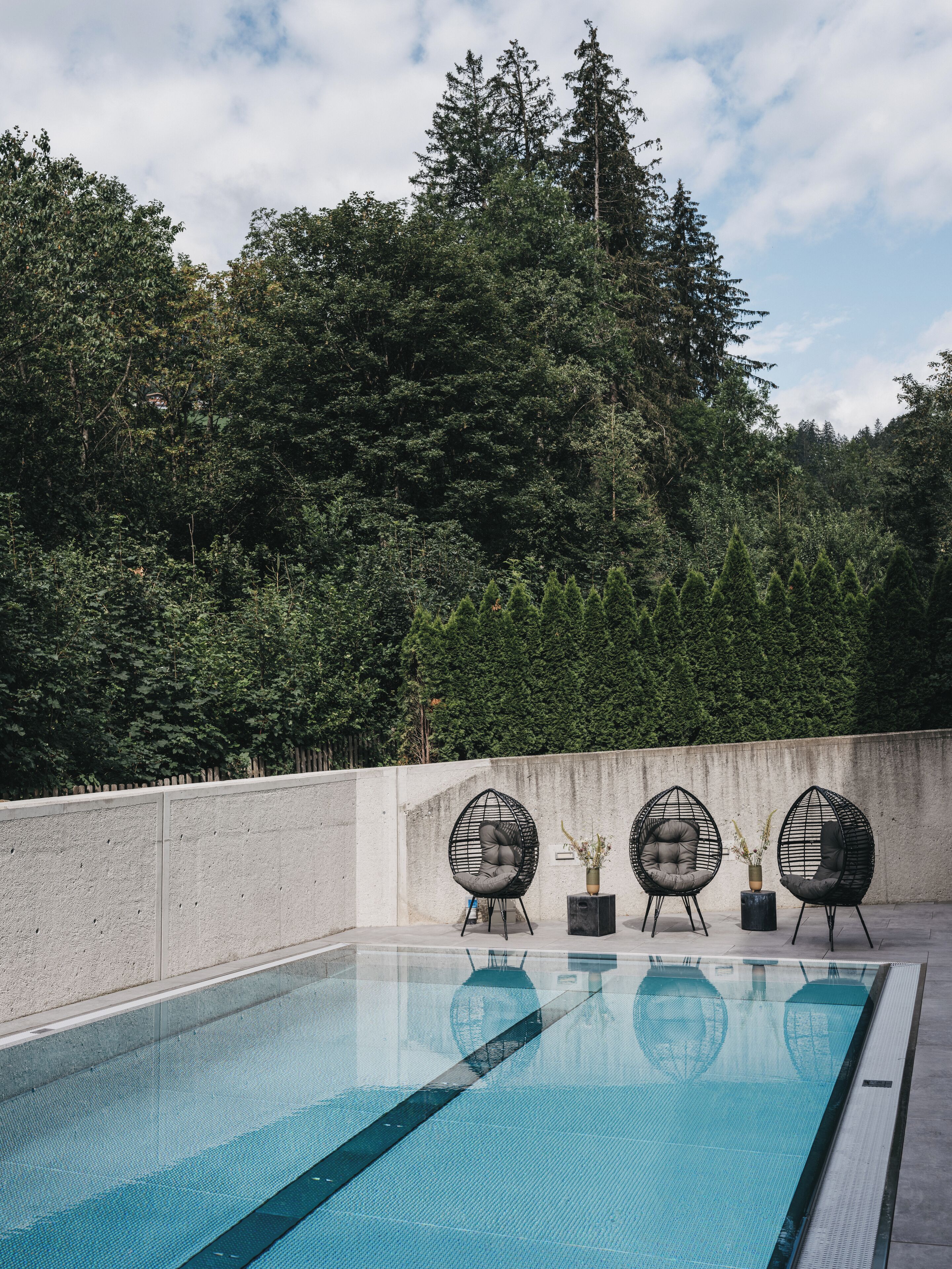 Indendørs pool, udendørs pool, liggestole