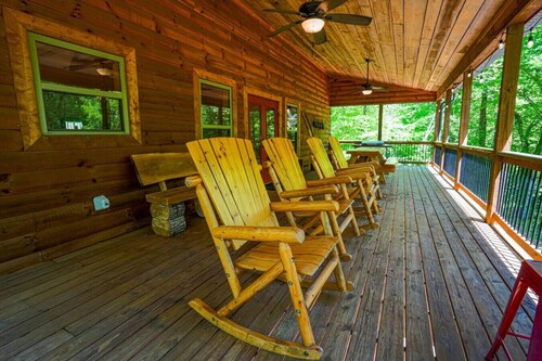 Two Cabins with Hot Tubs - Playground - Sleeps 22