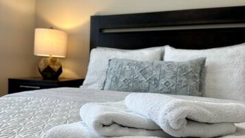 1 bedroom, iron/ironing board, travel crib, free WiFi
