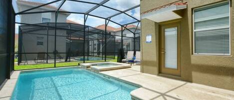 A heated pool