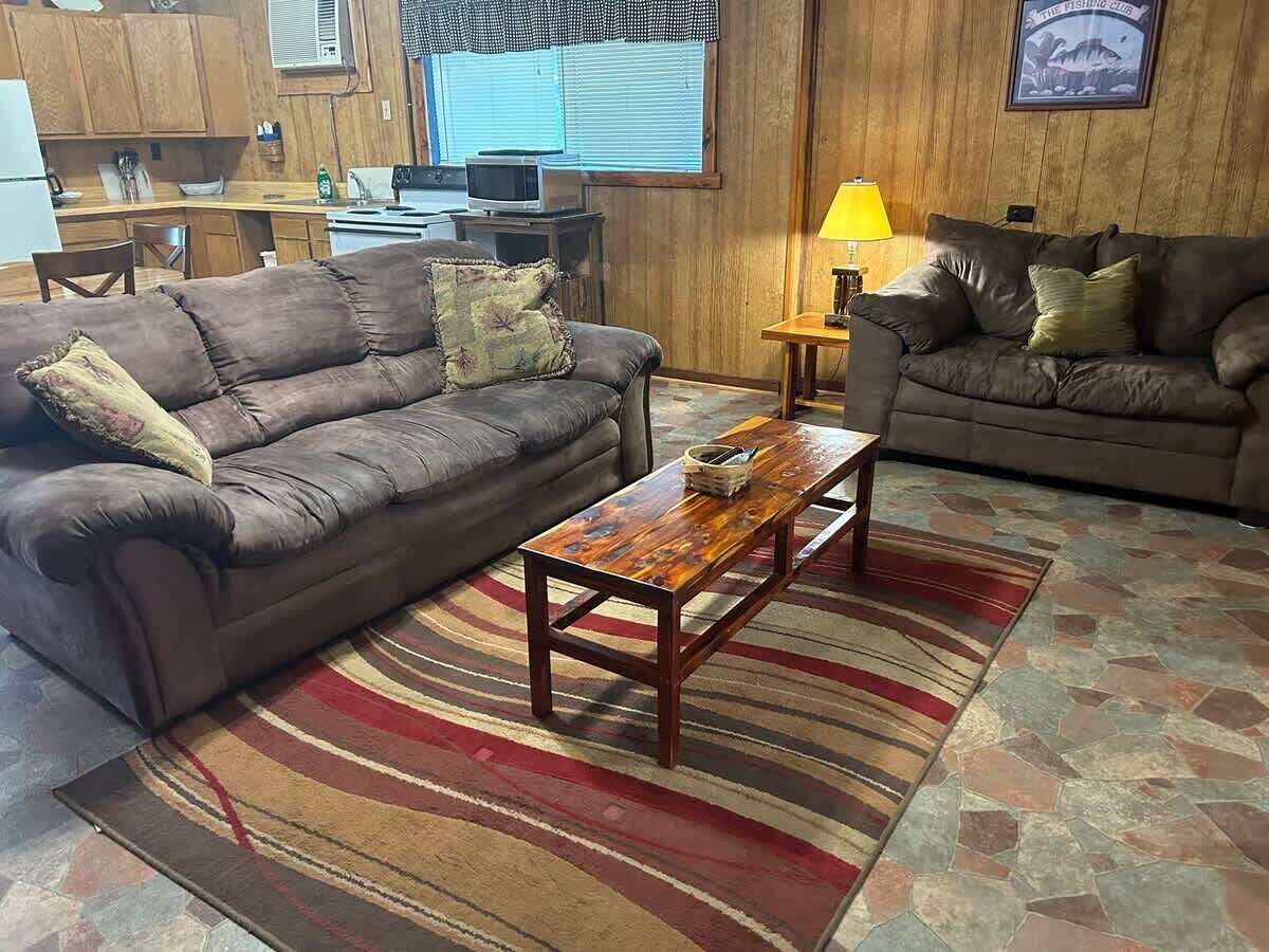 Flat-screen TV, video games, DVD player, books