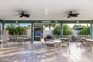 Relax in the Sierra Key patio, complete with a grill area and comfortable seating.