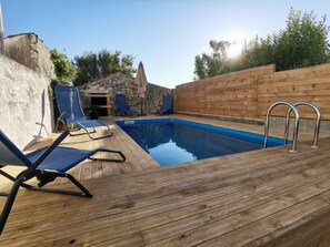 Piscine extérieure, piscine chauffée