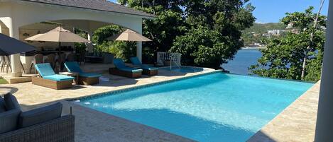 A heated pool
