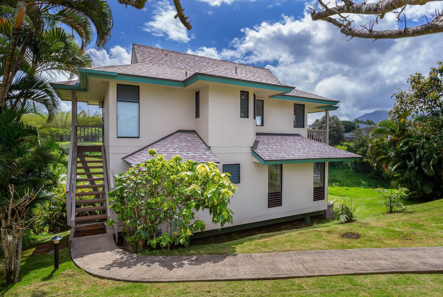 Hanalei Bay Villas #22 - a 2br / 2.5BA, mountain and golf course view condo
