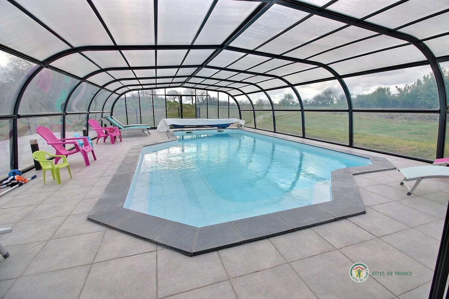 A heated pool