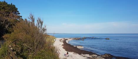 Vlak bij het strand