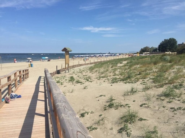 On the beach