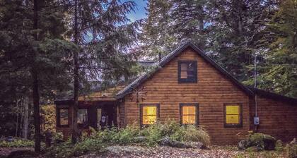 Beautiful cabin on inlet to Cranberry Lake in the peaceful Adirondack mountains.
