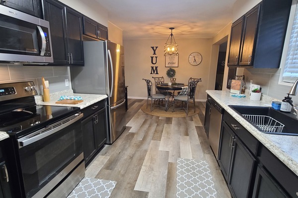 Newly remodeled kitchen