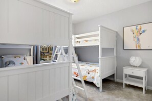 4 bedrooms, iron/ironing board, travel crib, WiFi