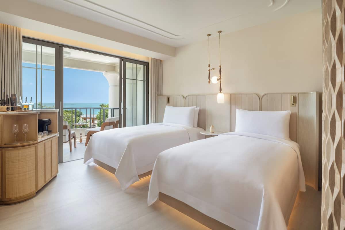 Deluxe Twin Room (Ocean) | 1 soveværelse, premium-sengetøj, gratis minibar, pengeskab på værelset