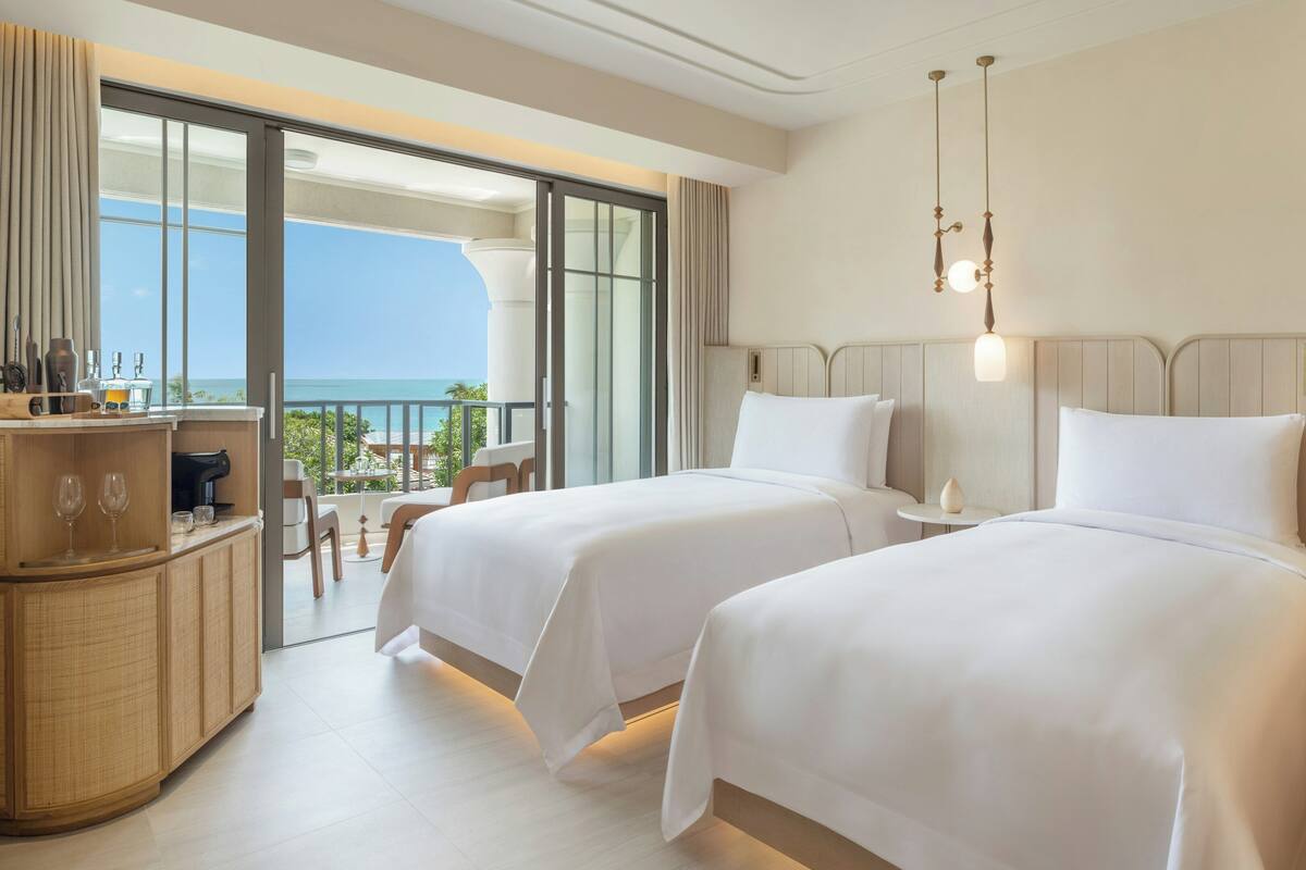 Deluxe Twin Room, 2 Katil Bujang (Single) (Deluxe Ocean Twin) | Peralatan tempat tidur premium, bar mini percuma, peti besi dalam bilik 