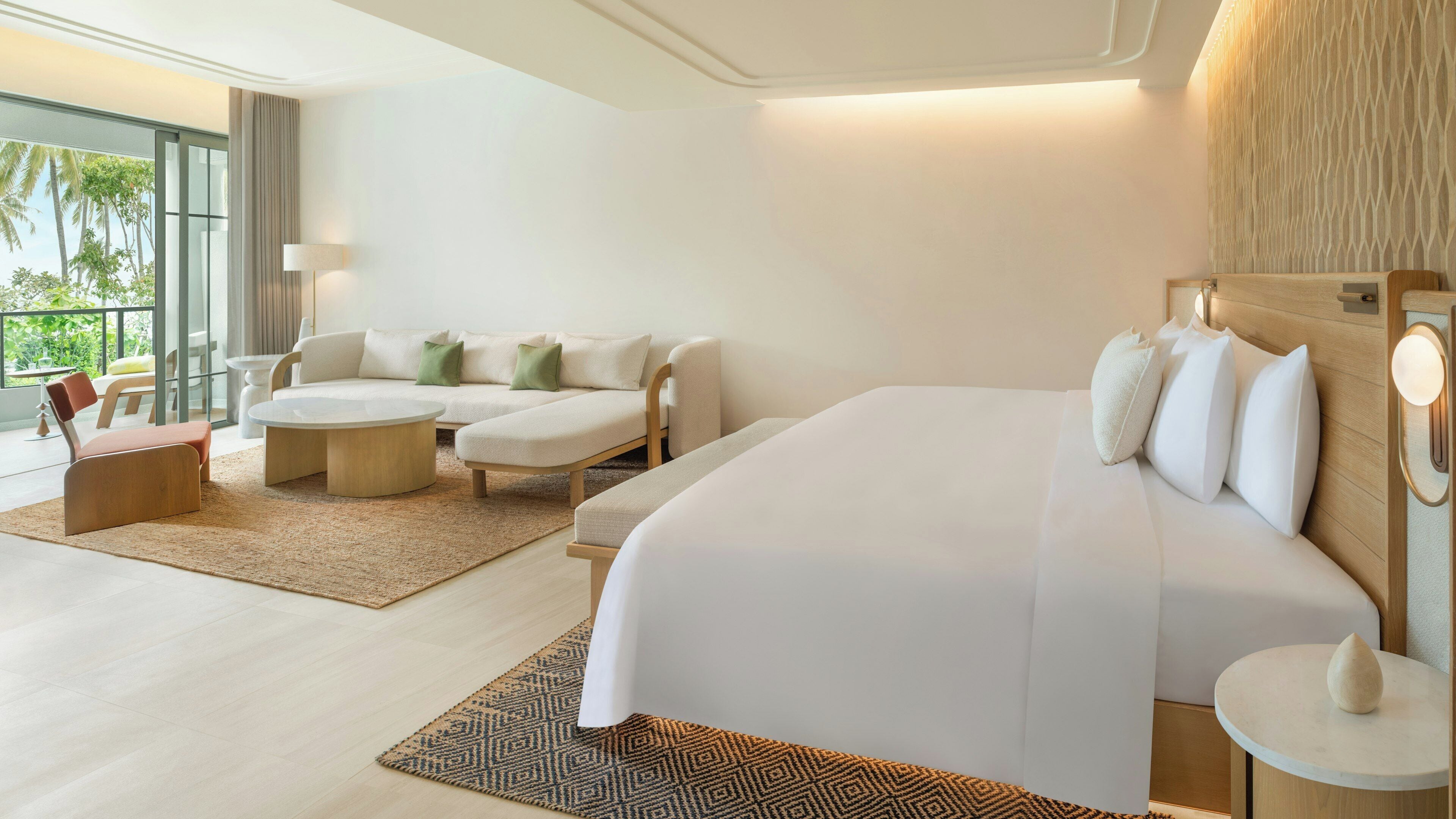 Quarto superluxo (Luxury Suite (Garden) 1 King Bed) | Roupas de cama premium, frigobar (abastecido com itens grátis)