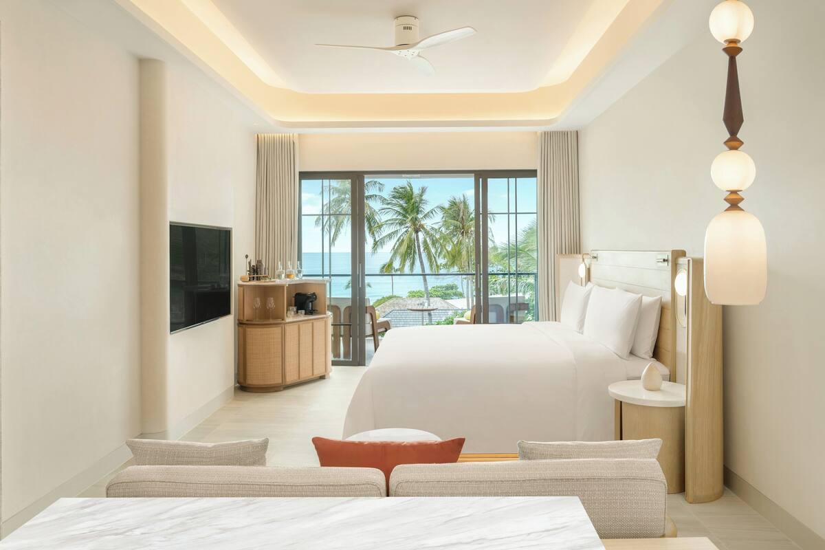 Room, 1 Katil Raja (King) (Reserve Ocean) | Peralatan tempat tidur premium, bar mini percuma, peti besi dalam bilik 