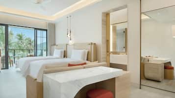 Bộ đồ giường cao cấp, minibar với thức uống miễn phí