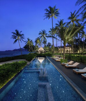 2 outdoor pools, open 7:00 AM to 7:00 PM, free pool cabanas - Centara Reserve Samui (Koh Samui)
