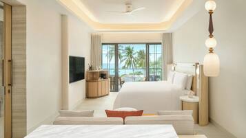 Seprai premium, minibar gratis, brankas, dan Wi-Fi gratis