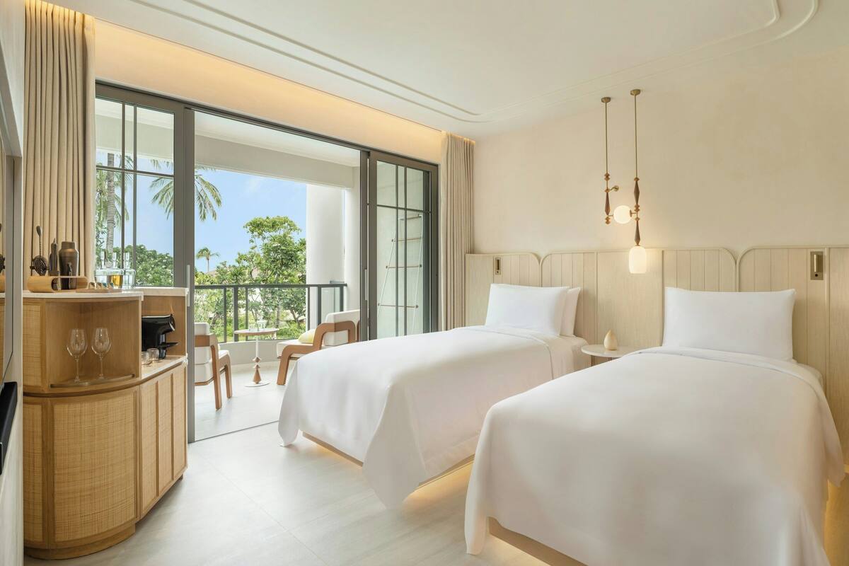 Deluxe Twin Room, 2 Katil Bujang (Single) (Deluxe Garden Twin) | Peralatan tempat tidur premium, bar mini percuma, peti besi dalam bilik 