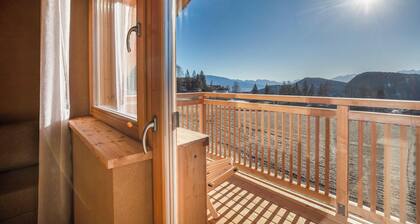 Appartement de vacances "Brugghof LĂ€rche" avec vue sur les montagnes, jardin, balcon et Wi-Fi
