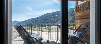 Appartement "Mulin Rudl" près de la station de ski avec vue sur les montagnes, sauna et balcon