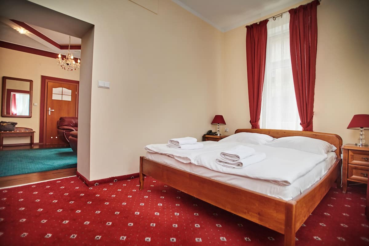 Grand tweepersoonskamer, 1 tweepersoonsbed met slaapbank | Een strijkplank/strijkijzer, gratis wifi, beddengoed