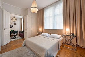 Exclusive-Apartment | 1 Schlafzimmer, individuell dekoriert, individuell eingerichtet