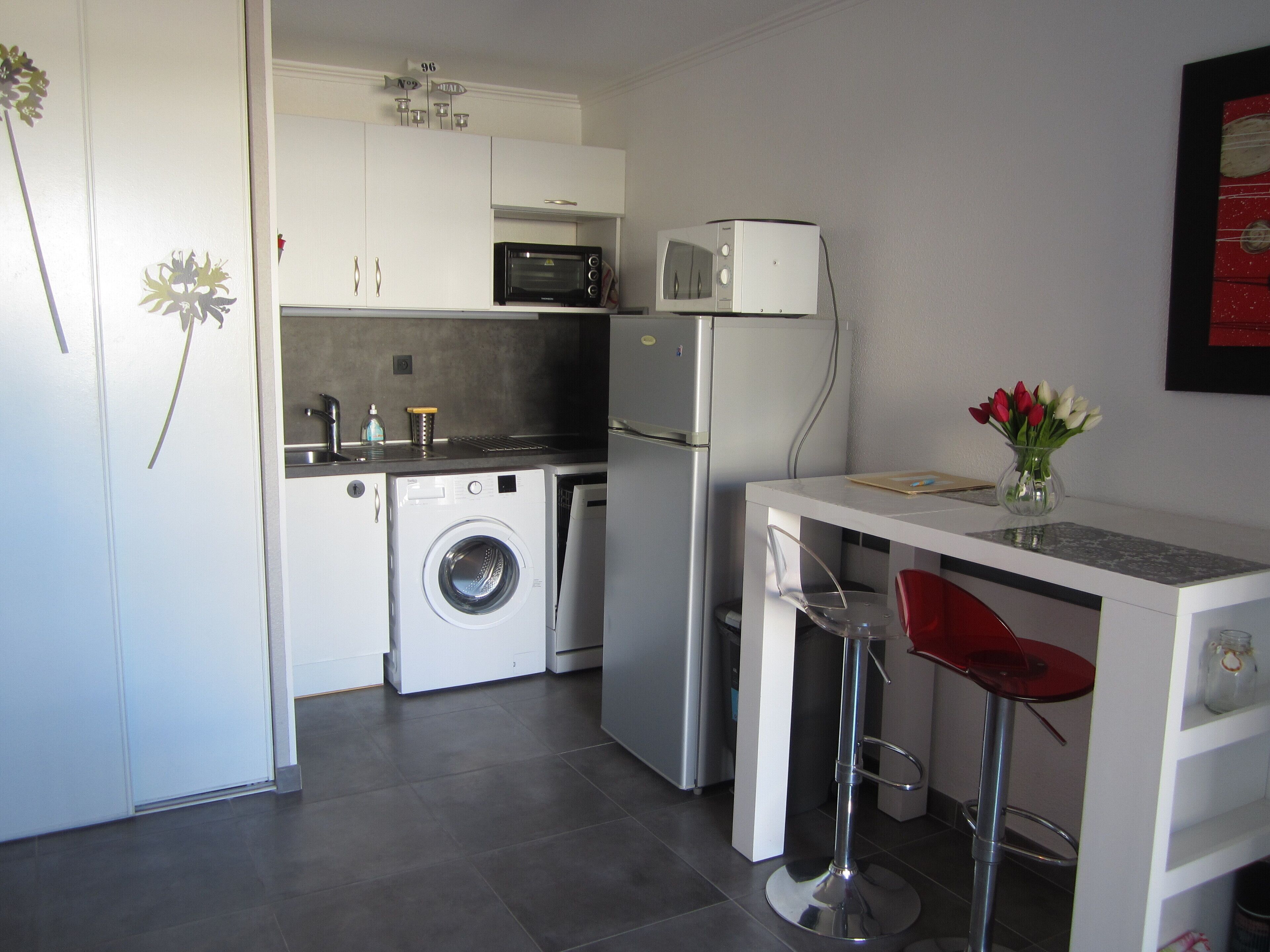 Apartment Cap d'Agde air conditioning Rochelongue facing the sea