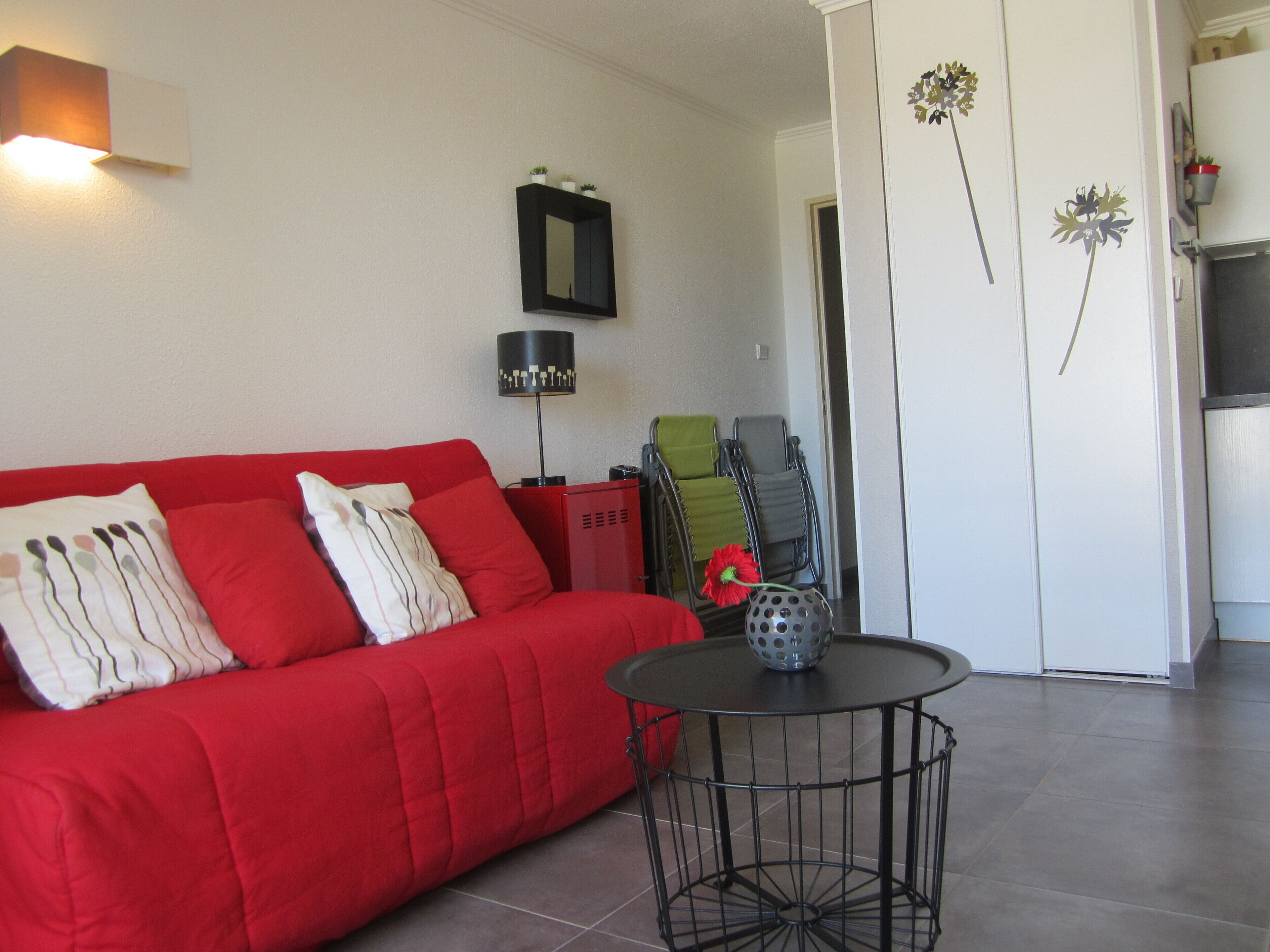 Apartment Cap d'Agde air conditioning Rochelongue facing the sea