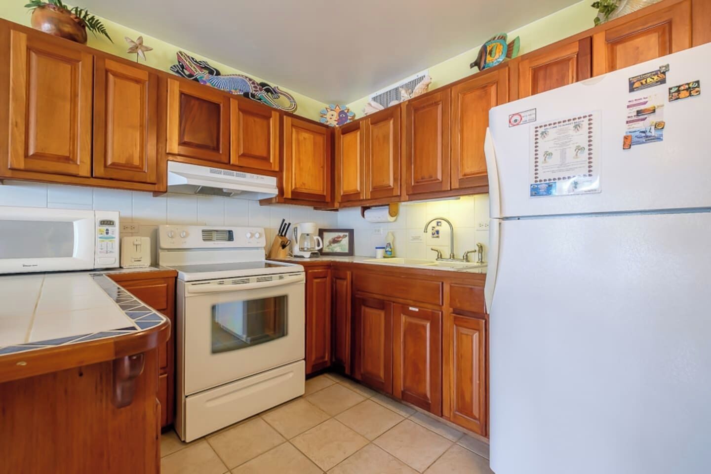 Køleskab, mikrobølgeovn, ovn, kogeplade