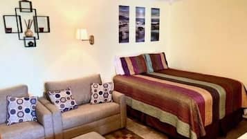 1 bedroom, internet, bed sheets