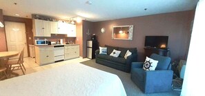 1 sovrum, internet och sängkläder