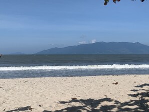 En la playa 