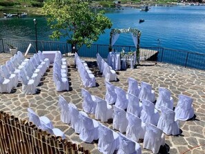 Espace banquet en plein air