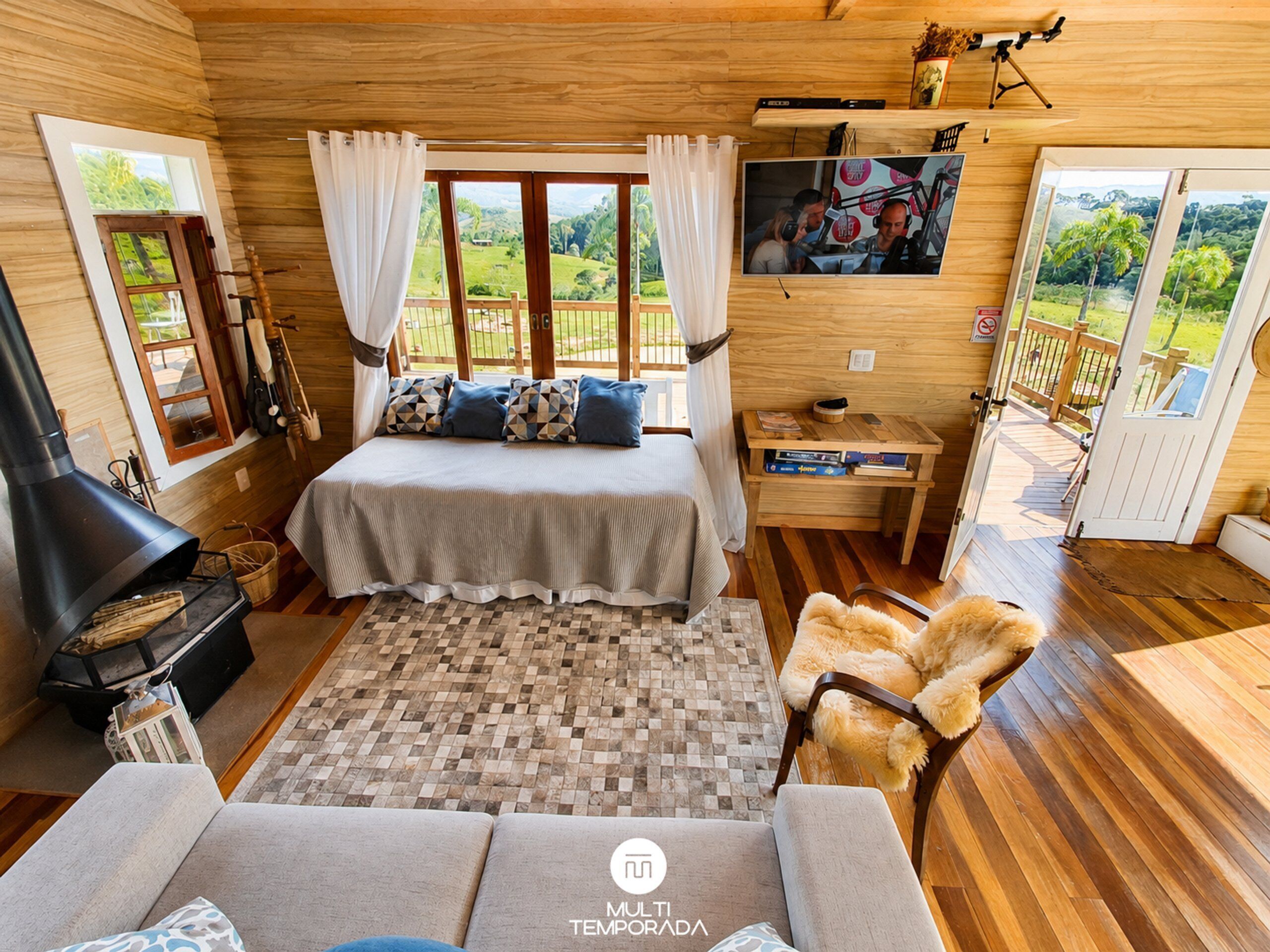 Premium-Ferienhütte | 1 Schlafzimmer, hochwertige Bettwaren, kostenloses WLAN