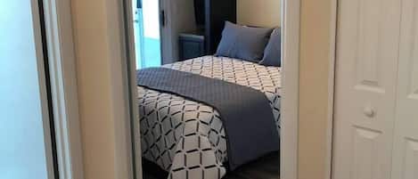 Desk, iron/ironing board, travel crib, free WiFi